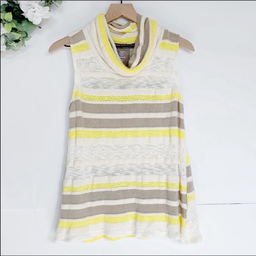 Anthropologie Dolan Striped Cowl Neck Sweater Boho